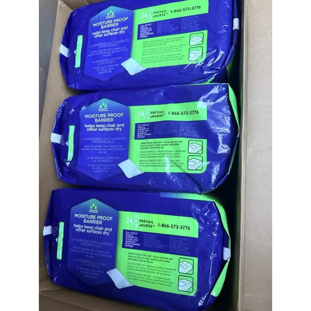 6 Pack Prevail Disposable Underpads 23'' x 36'' 6 Bags of 25 Count 150 Total